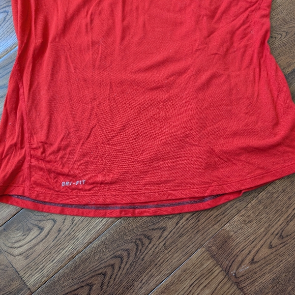 Ladies Nike Dri-fot 1/4 Zip Long Sleeve Pullover Lightweight Layer Shirt Size M - Picture 2 of 7